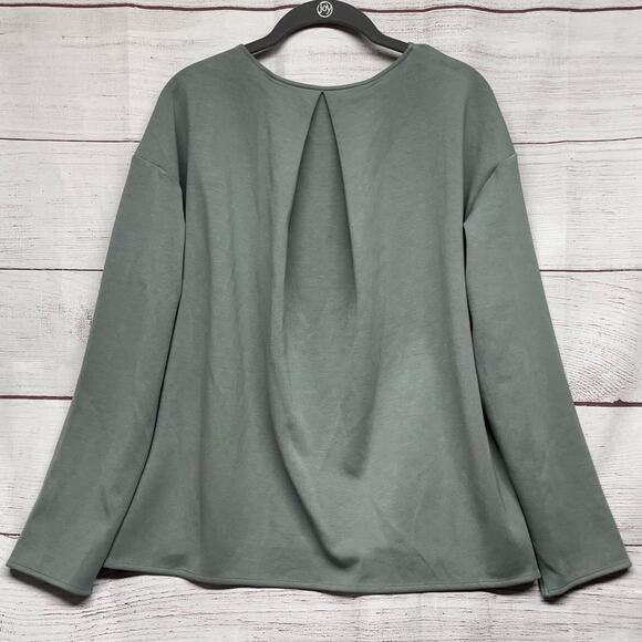 Uniqlo Gray Long Sleeve Top Shirt Size L - Picture 7 of 10